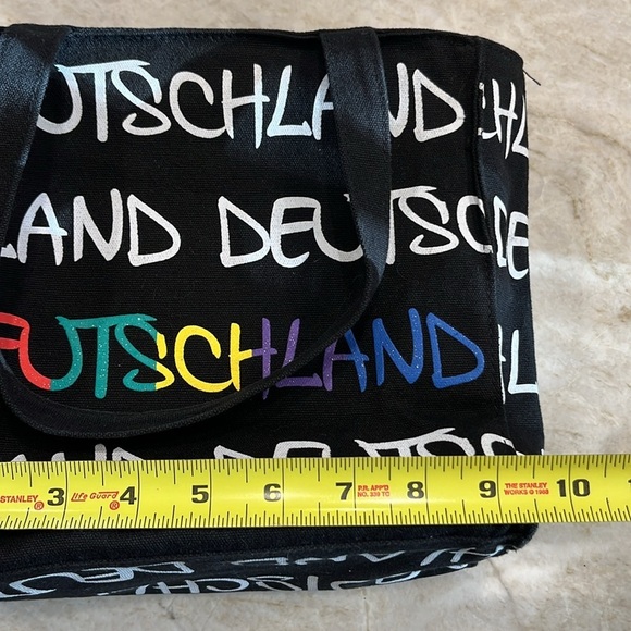 Robin Ruth | Deutschland Canvas Bag Small | Black‎ / Multi | 9x10x4 - Picture 6 of 8